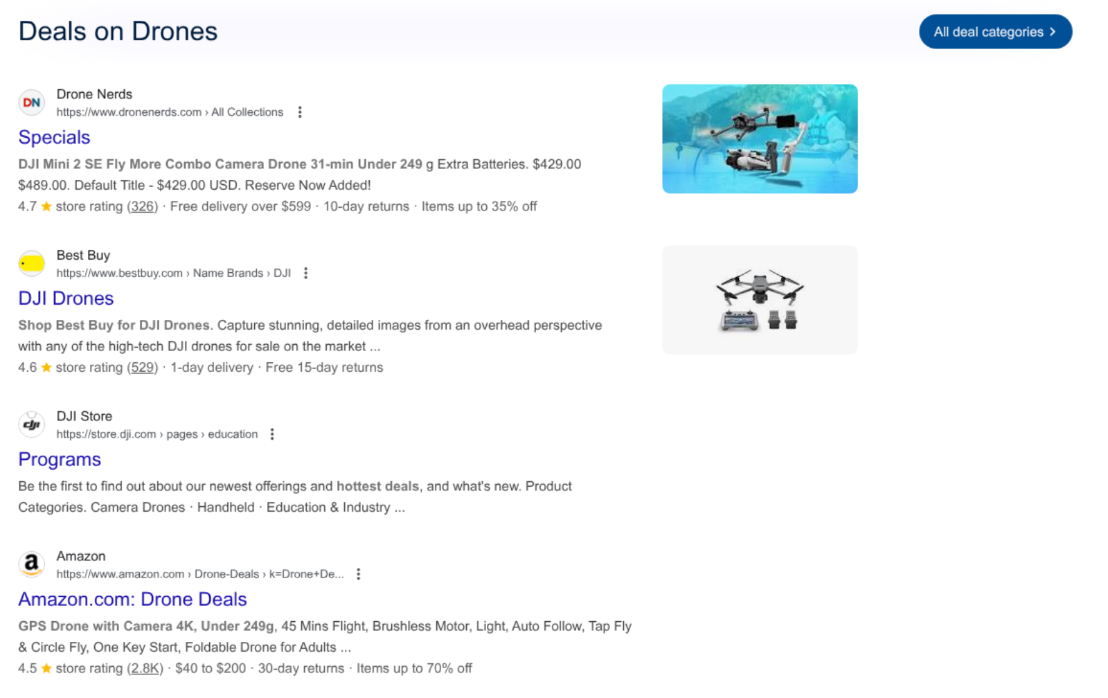 Deals List screenshot - main view