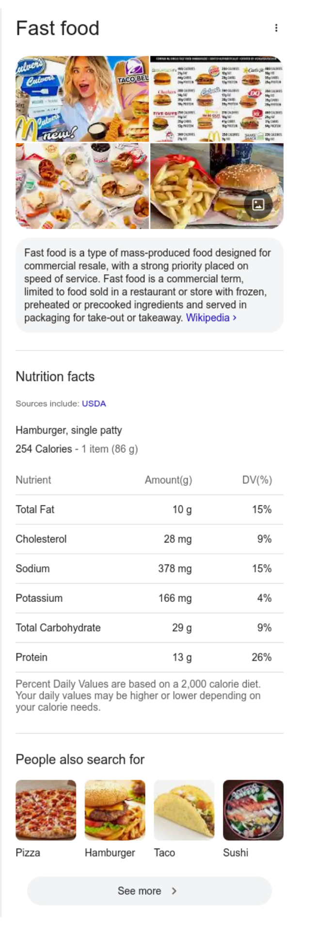 Knowledge Graph screenshot - main panel view